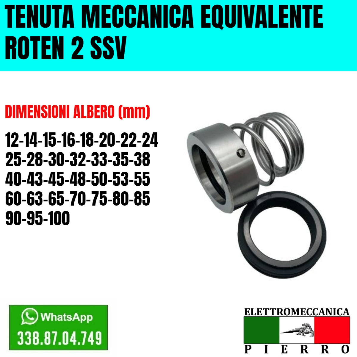 Tenuta Meccanica A Soffietto Fg1 D16 Completa - Foto 10