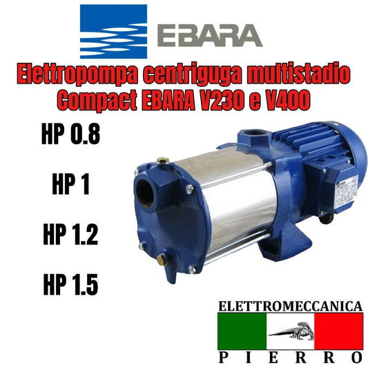 Elettropompa centrifuga sommersa Ebara da 4 4WN5-12/1,1 Monofase OF Elettropompa centrifuga sommersa Ebara da 4 4WN5-12/1,1 Monofase OF