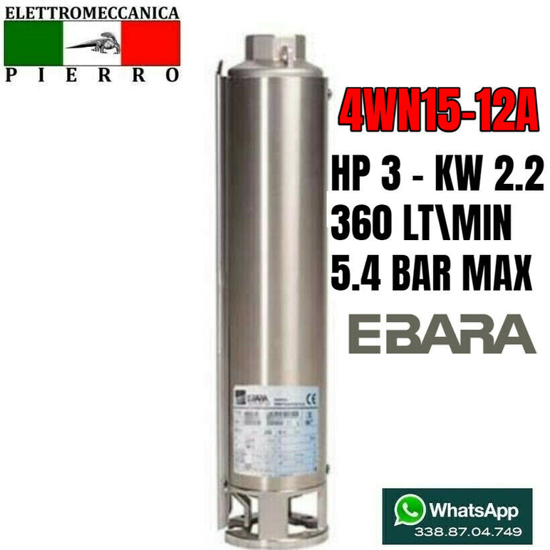 Lowara Z631 06-6 elettropompa sommersa per pozzi da 6 Lowara Z631 06-6 elettropompa sommersa per pozzi da 6